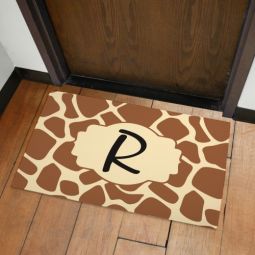 Giraffe Print Welcome Doormat